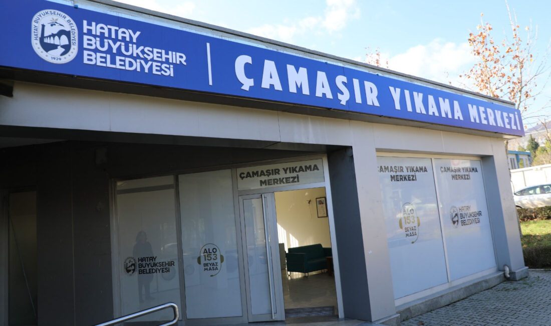 HBB’DEN VATANDAŞLARA ÇAMAŞIRHANE DESTEĞİ Hatay Büyükşehir Belediyesi (HBB), il genelinde sosyal belediyecilik hizmetlerini genişleterek