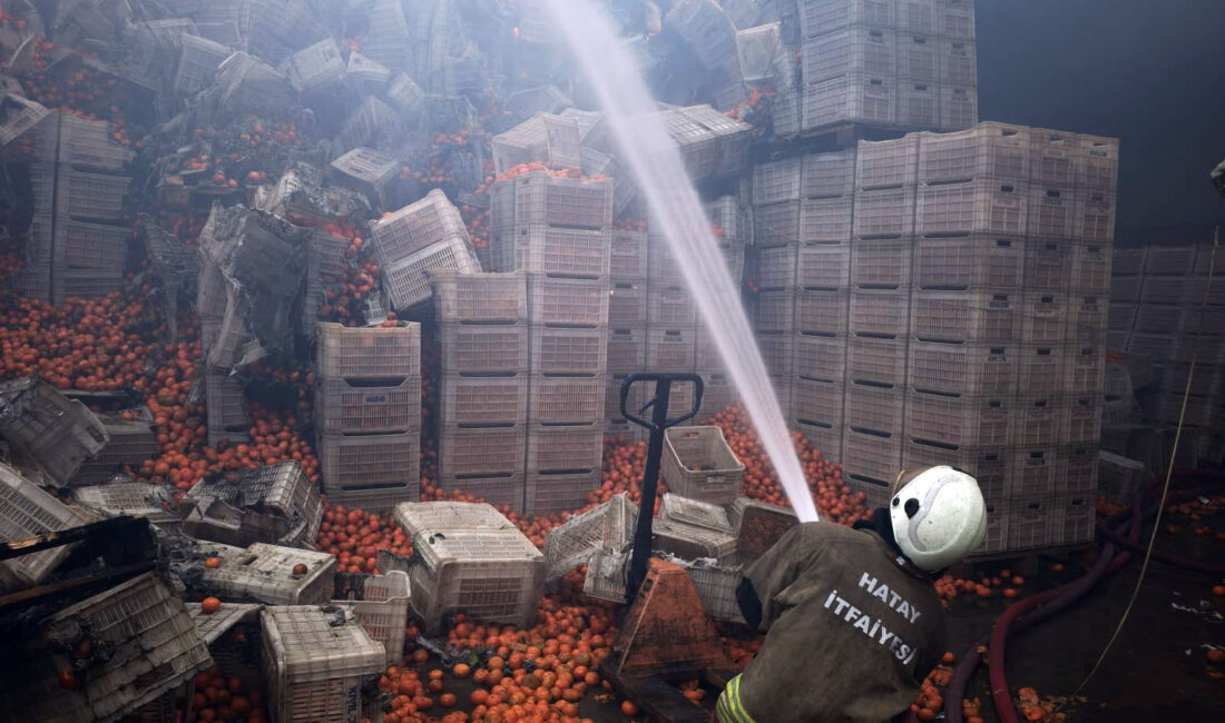 Hatay’ın Erzin ilçesinde bulunan bir paketleme fabrikasında gece saat 03.00
