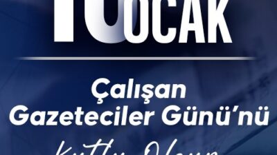 Hatay Büyükşehir Belediye Başkanı Mehmet Öntürk, 10 Ocak Çalışan Gazeteciler