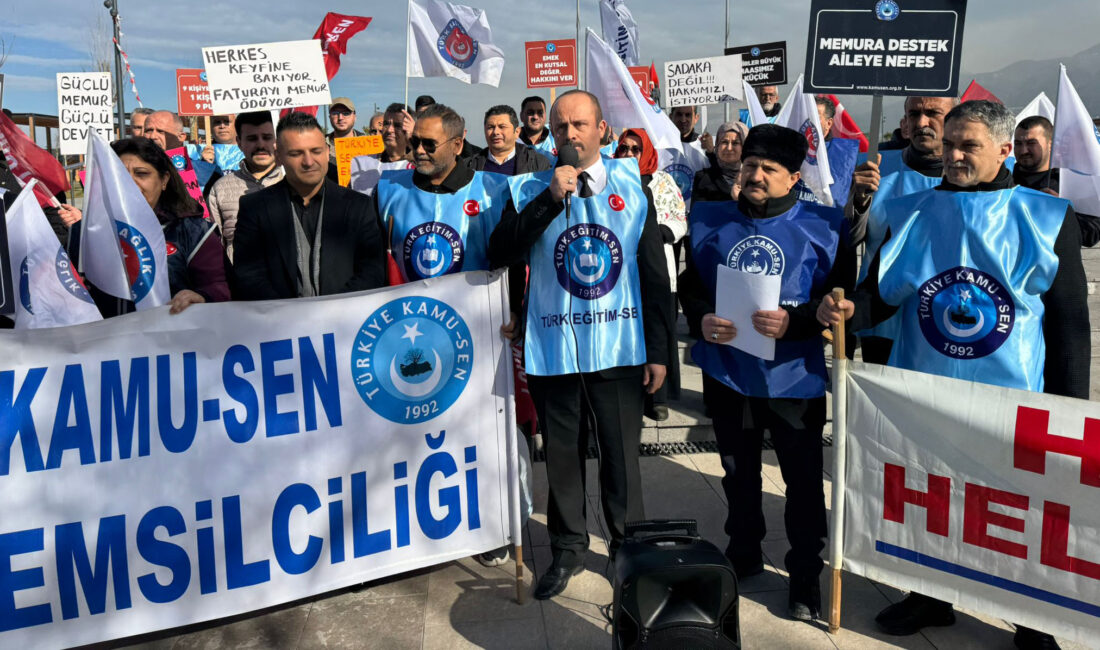 “ENFLASYON YÜKSELMİŞ MAAŞLAR ERİMİŞTİR” Türkiye Kamu Sen adına Türk Eğitim Sen Hatay 2 Nolu