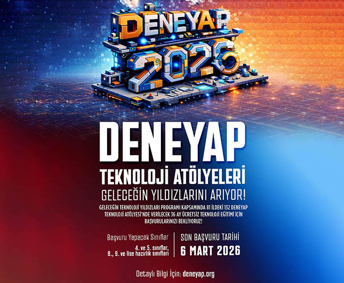 DENEYAP TÜRKİYE BAŞVURULARI BAŞLADI İSKENDERUN GENÇLİK MERKEZİ DENEYAP TÜRKİYE , GELECEĞİN TEKNOLOJİ YILDIZLARINI ARIYOR;