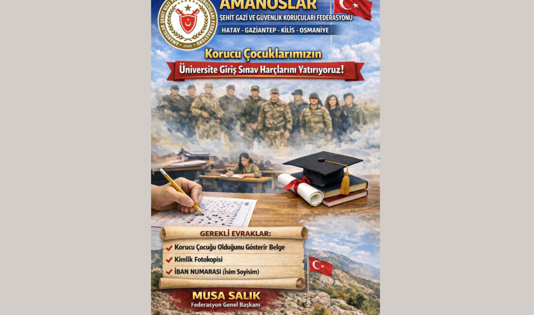 BAŞKAN SALIK KAHRAMANLARIN EMANETLERİNE SAHİP ÇIKIYOR Amanoslar Güvenlik Korucuları Federasyonu Genel Başkanı Musa Salık, geleceğin teminatı