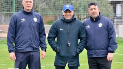 İskenderunspor’un yeni teknik direktörü Ender Traş, turuncu-mavili ekiple ilk antrenmanına