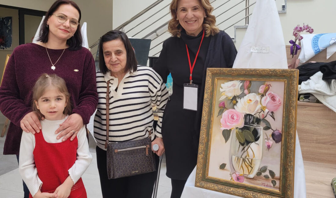 Hatay Büyükşehir Belediyesi (Hatmek), resim bölümü kursiyerlerinin sergisi İskenderun Millet