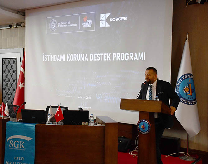 İTSO’da Güncel KOBİ Desteklerine İlişkin Bilgilendirme Toplantısı Yapıldı Güncel KOBİ desteklerine ilişkin bilgilendirme toplantısı, İskenderun Ticaret ve Sanayi