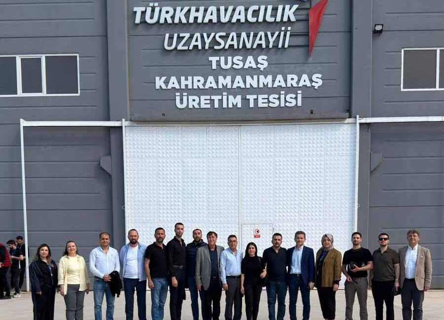 İTSO Heyeti Kahramanmaraş TUSAŞ Tesislerinde İncelemelerde Bulundular İskenderun Ticaret ve