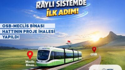 Hatay Büyükşehir Belediyesi (HBB) Hatay’da uzun süredir beklenen raylı sistem