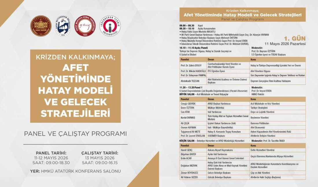 Hatay Valiliği koordinasyonunda, Hatay Büyükşehir Belediyesi (HBB), Hatay Mustafa Kemal