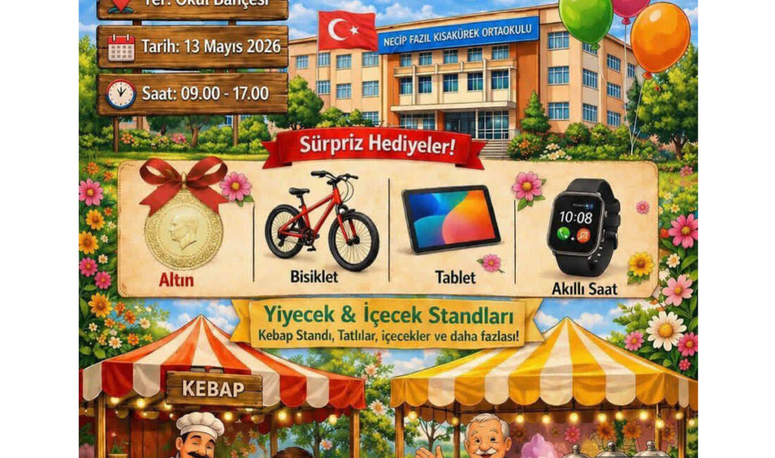 Hatay’ın İskenderun ilçesinde bulunan Necip Fazıl Kısakürek Ortaokulu tarafından bahar