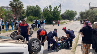 Hatay’ın Dörtyol ilçesine bağlı Çaylı Mahallesi’nde meydana gelen trafik kazasında