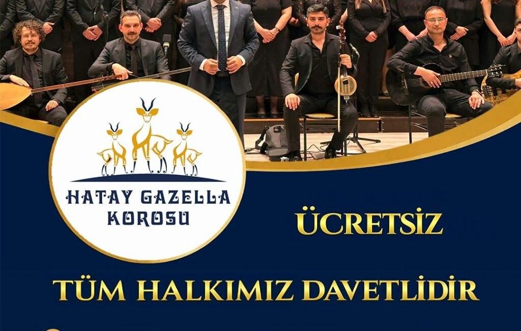 HBB HATAY GAZELLA KOROSU DEFNE’DE SANATSEVERLERLE BULUŞUYOR Hatay Büyükşehir Belediyesi (HBB) bünyesinde faaliyetlerini sürdüren Hatay Gazella Korosu,