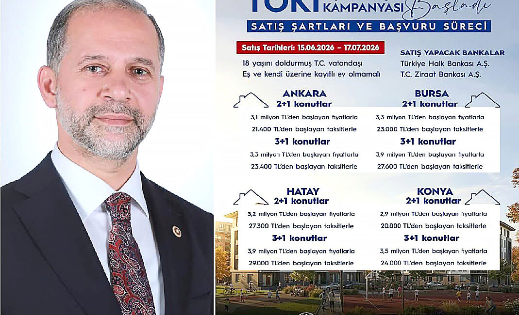 AK Parti Hatay Milletvekili Av. Abdulkadir Özel, TOKİ tarafından hayata