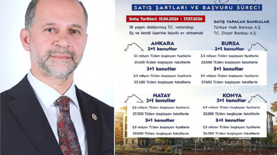 AK Parti Hatay Milletvekili Av. Abdulkadir Özel, TOKİ tarafından hayata