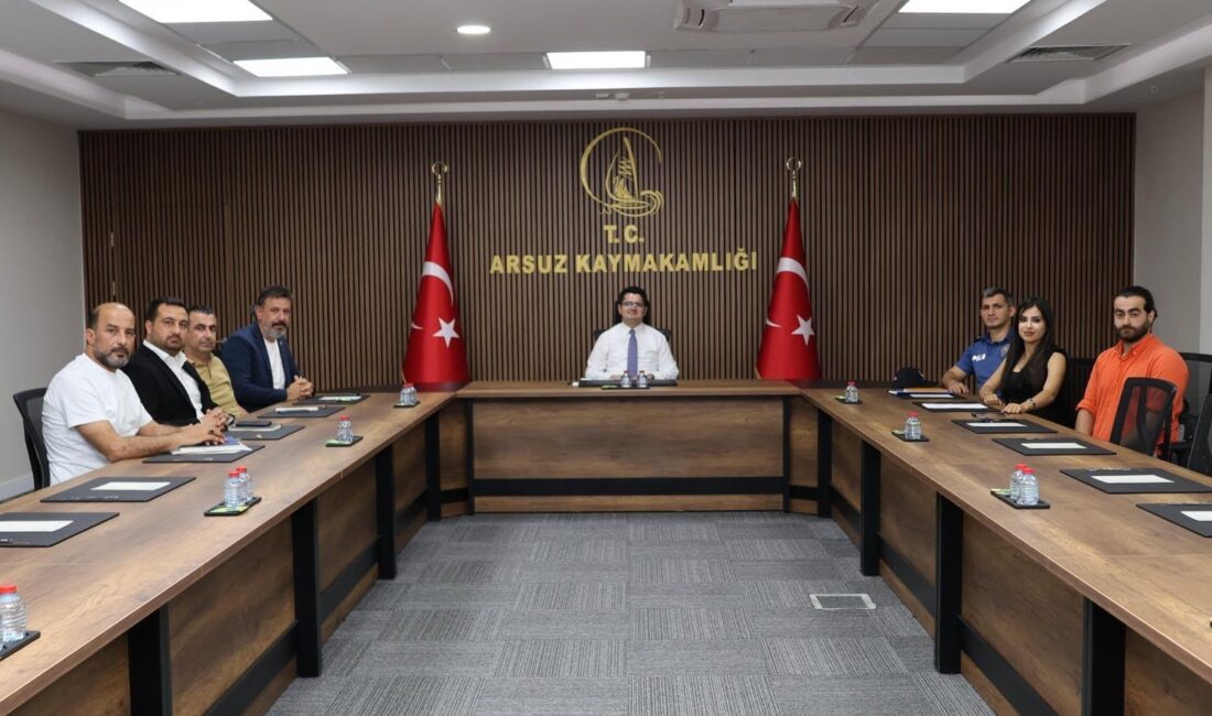 XFEST 2026 Hazırlıkları Kurumlar Arası İş Birliğiyle Sürüyor Burcu Yeral, XFEST 2026 hazırlıkları kapsamında Arsuz Kaymakamı Fatih Eroğlu
