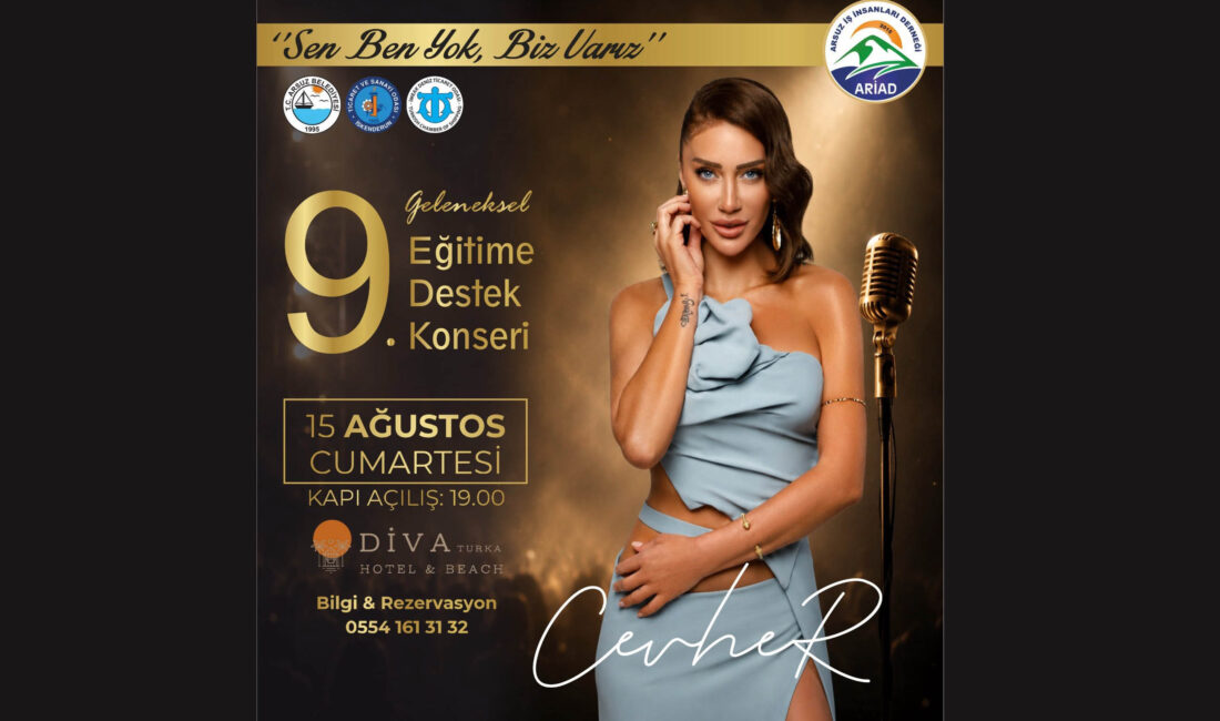 ARİAD’dan Eğitime Anlamlı Destek: 9. Geleneksel Konser 15 Ağustos’ta Arsuz