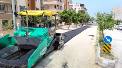 Bir Haftada 4768 Ton Sıcak Asfalt Serildi 2 km yol