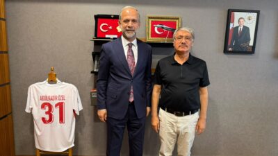 Milletvekili Abdulkadir Özel’i TBMM’de ziyaret eden İşinsanı Mehmet Turhan; Hatay’ın