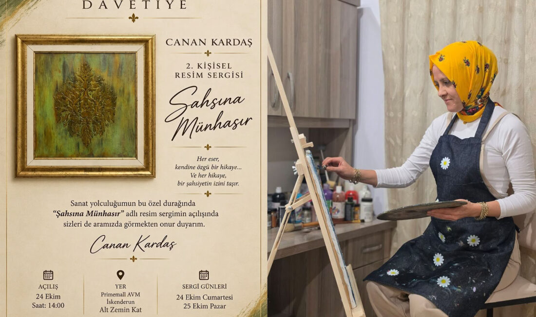 “ŞAHSINA MÜNHASIR” Canan Kardaş 2. kişisel resim sergisini sanatseverlerle buluşturuyor.